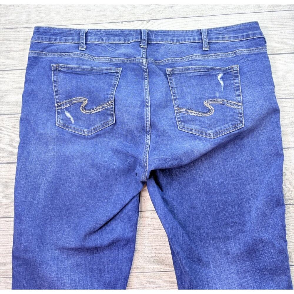 Silver Jeans Co Women’s Elyse Capri Jeans Medium Wash Plus Size 22 - Picture 8 of 9